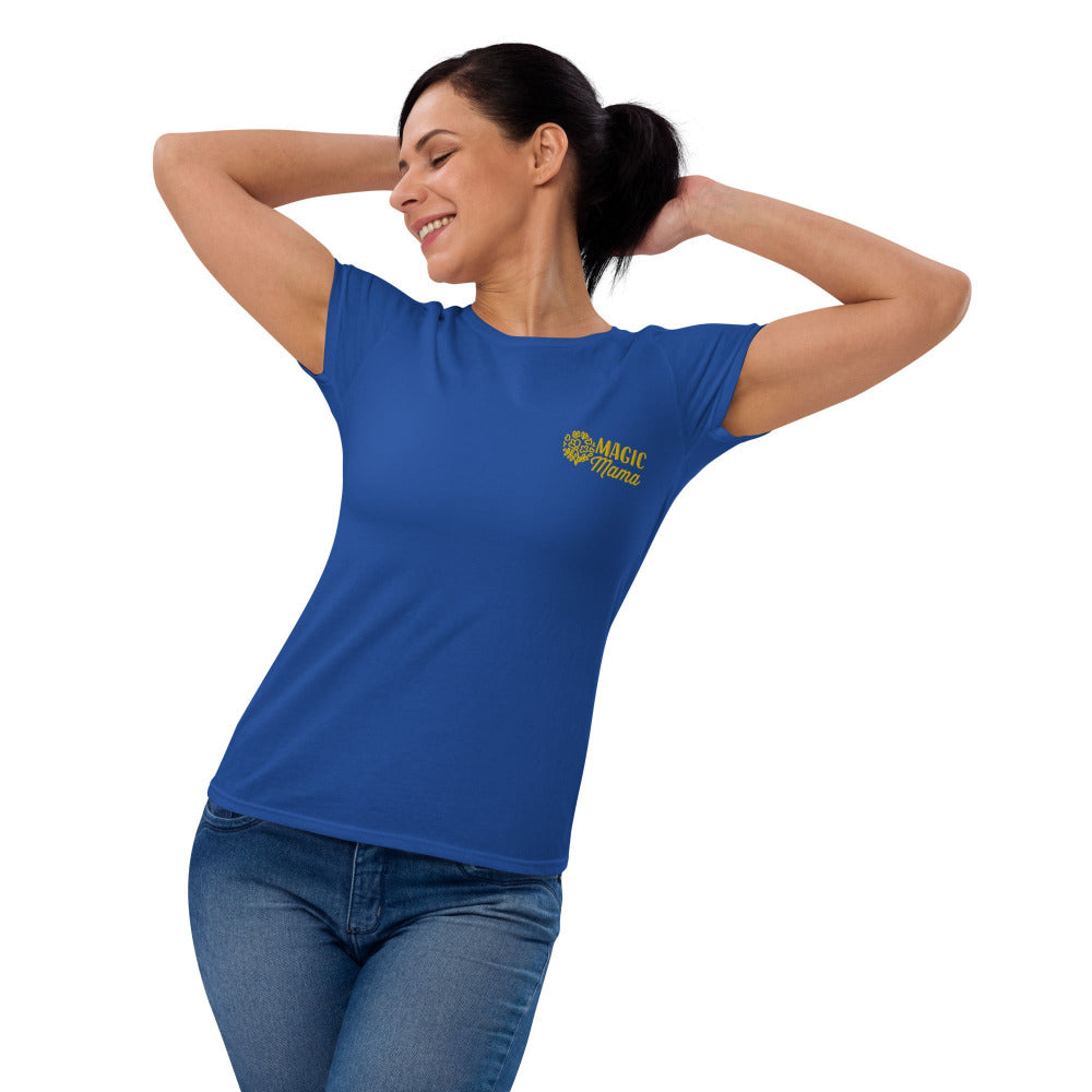 Magic Mama Embroidered Women's TShirt - Royal Blue Color - https://ascensionemporium.net